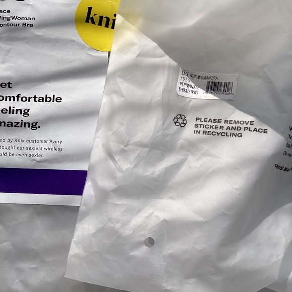 NWT Knix 2 Wingwomen bras bundle size 5 periwinkle and berry - Picture 7 of 13